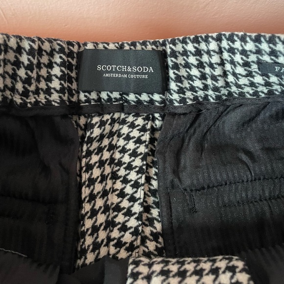 Scotch and soda wool men pants gingham print - Picture 13 of 15